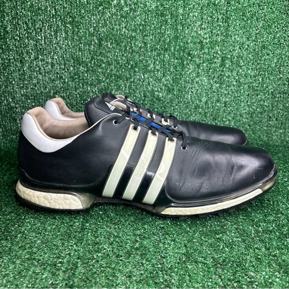 Adidas Tour 360 Boost 2.0 Golf‎ Shoes Spike Leather Cleats Q44945 Size 15